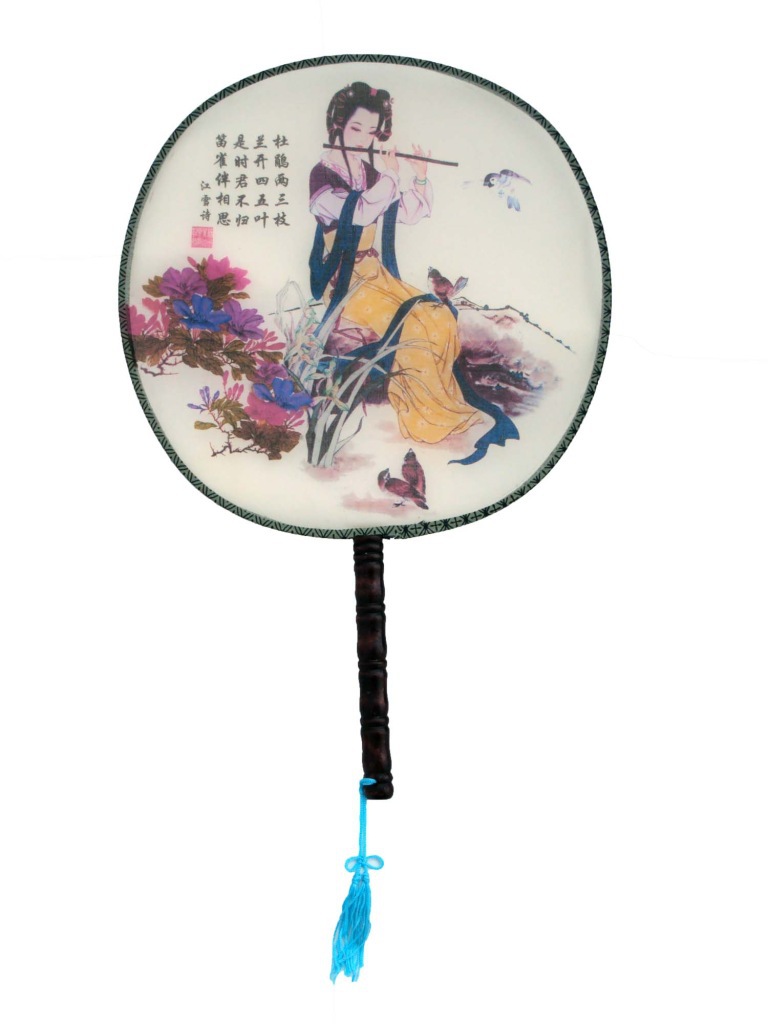 大号仿古绢丝团扇 大号宫女扇 仕女扇 宫廷扇子舞蹈扇子 宫扇批发