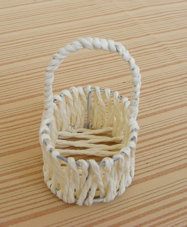 批发编织工艺品 纸绳编织篮 婚庆礼品篮 篮子