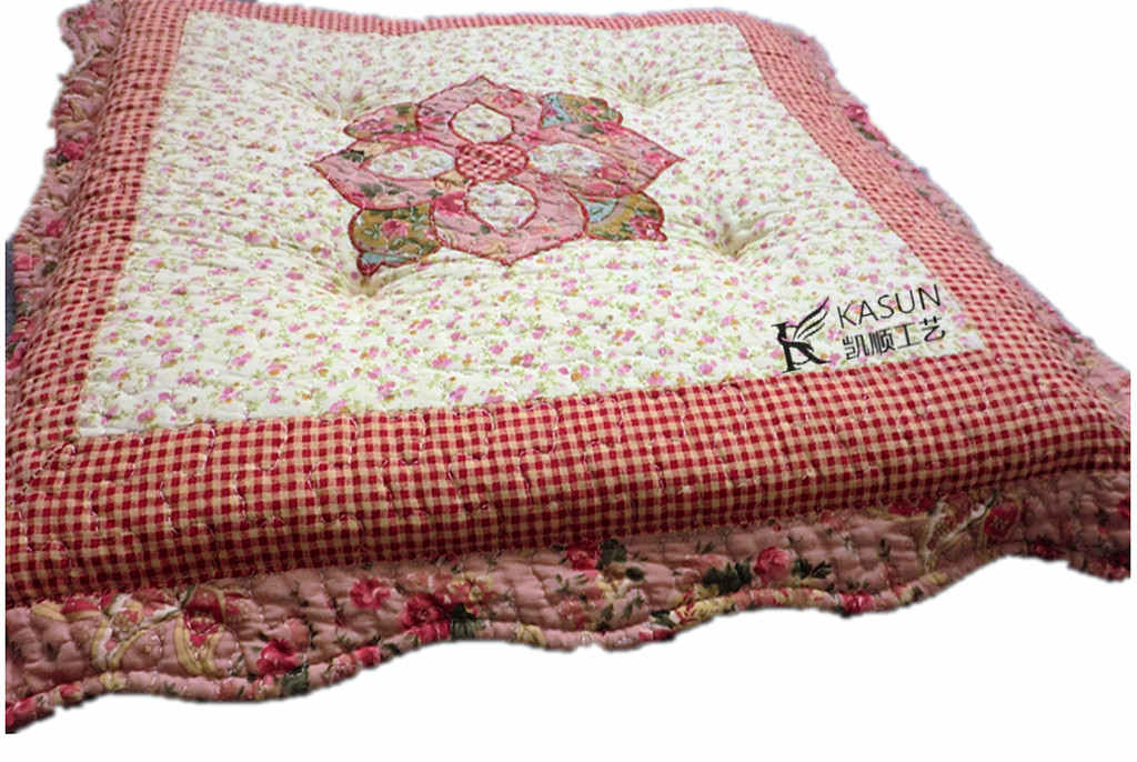 凯顺布艺绣花手工坐垫椅垫加厚榻榻米办公电脑椅垫汽车坐垫