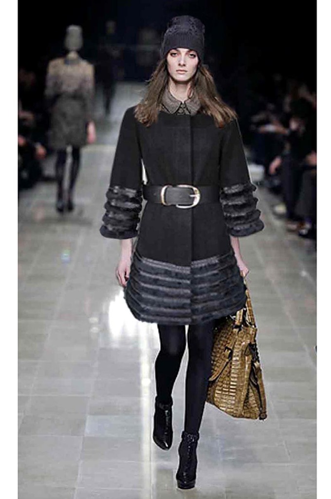 2013秋冬新款欧美外贸原单小香风兔毛拼接毛呢大衣外套女