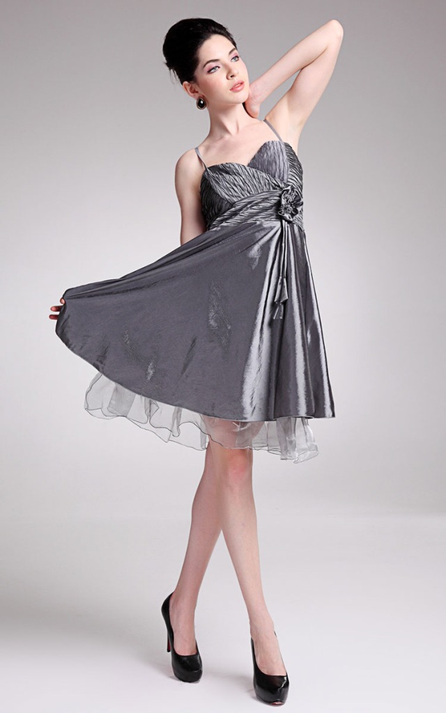 908# 模特实拍 2012交叉美胸 吊带收腰公主礼服图片_14