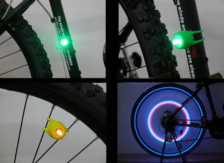 【silicone bicycle lights 戒指灯 硅胶自行车灯 警示 硅胶车灯】