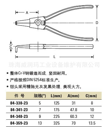 钳子钳轴拆开图片