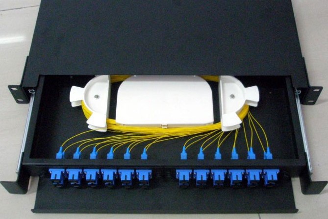 12芯機架式光纖盒 機架式光纜終端盒