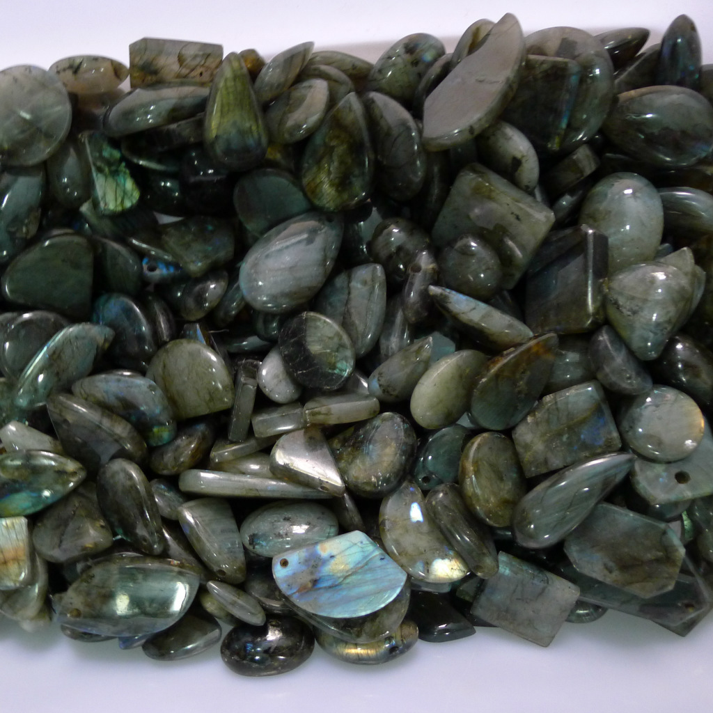 天然拉长石吊坠 月光石吊坠 非洲手工打磨饰品吊坠天然水晶宝石