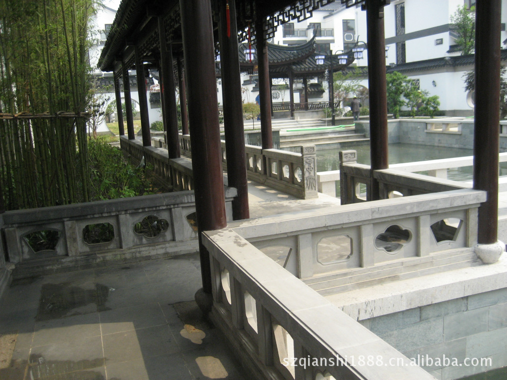 制作安装砖细栏杆,走廊