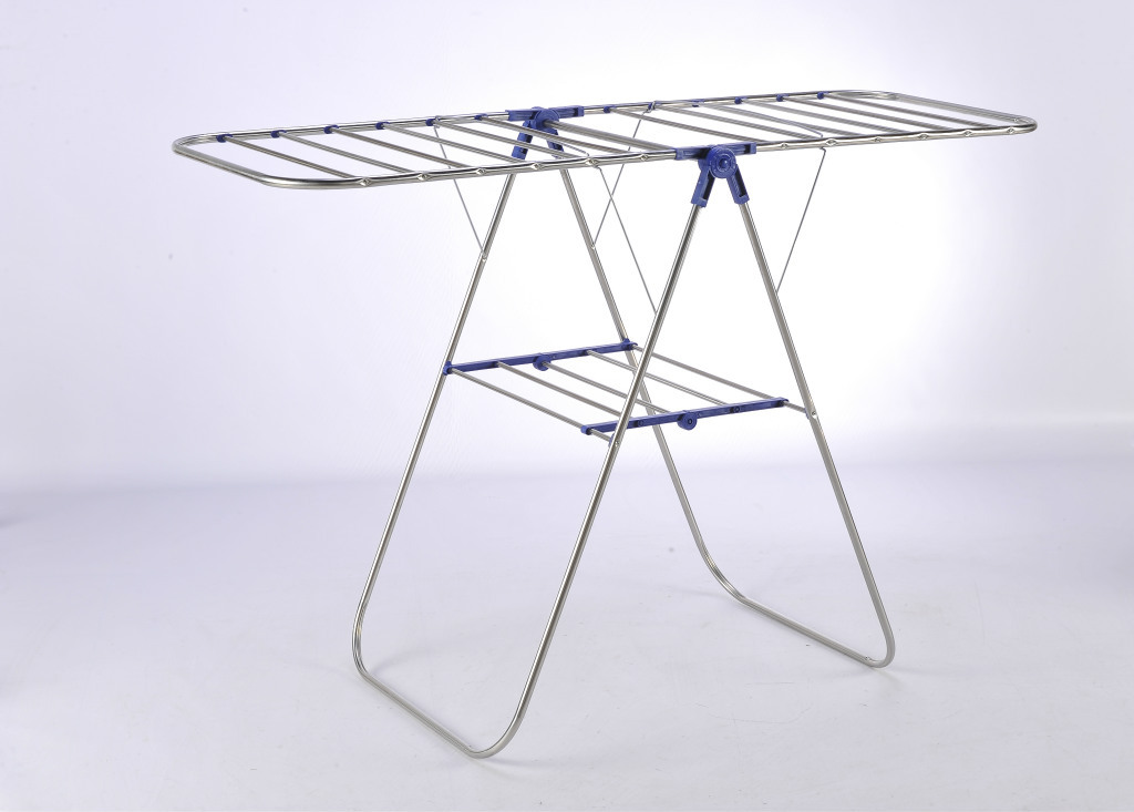 供应 翼型不锈钢 折叠式晾衣架 落地式晾衣架