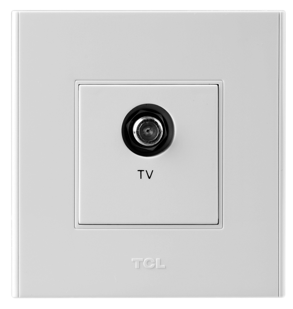 正品授权 tcl-罗格朗开关插座a6系列 一位宽频电视插座