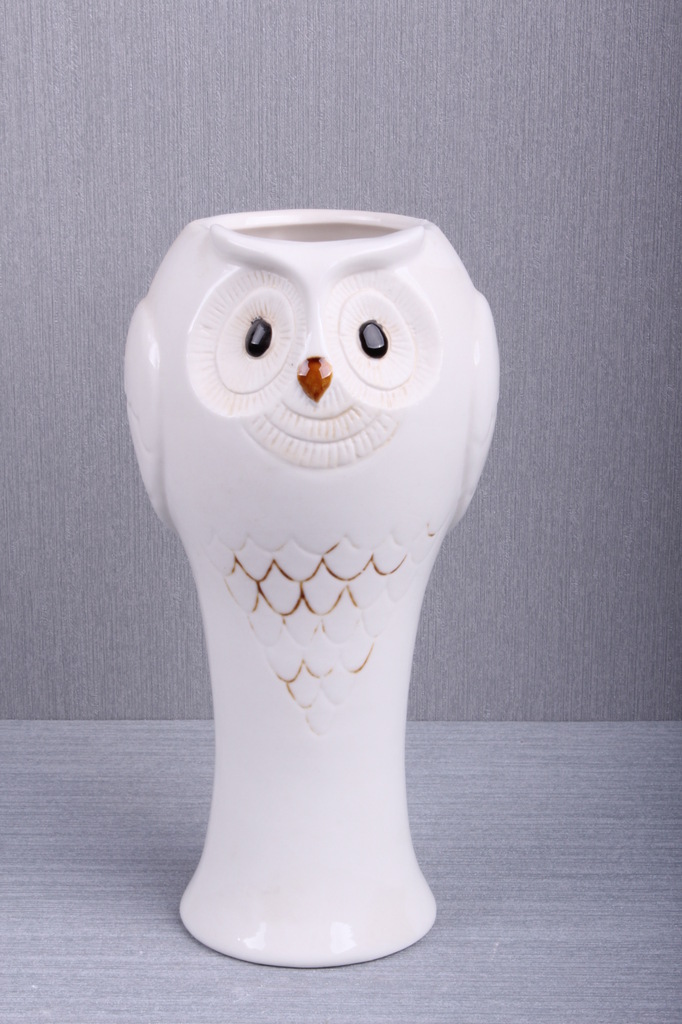 欧式陶瓷花瓶 猫头鹰工艺品 陶瓷工艺 家居花瓶 动物摆设花插