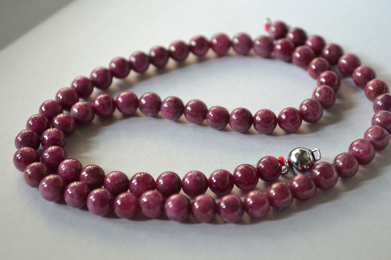 红绿宝项链 纯天然红绿宝项链 手链 全红色美艳红绿宝 古今然