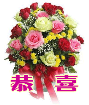 大家都来祝贺啊!yc