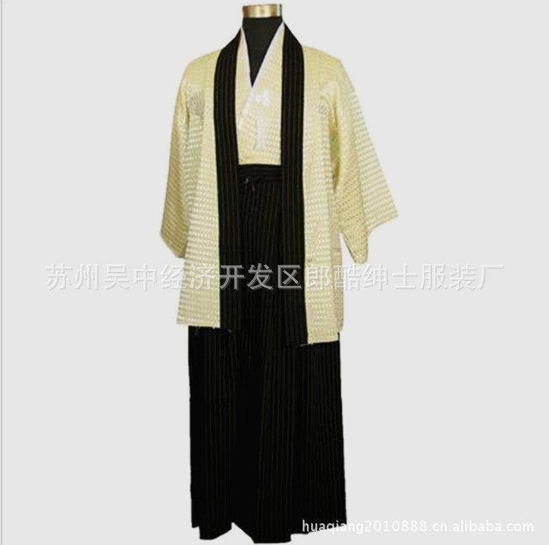 古裝民族服飾男士和服日本傳統東洋武士服裝演出服男裝和服男式