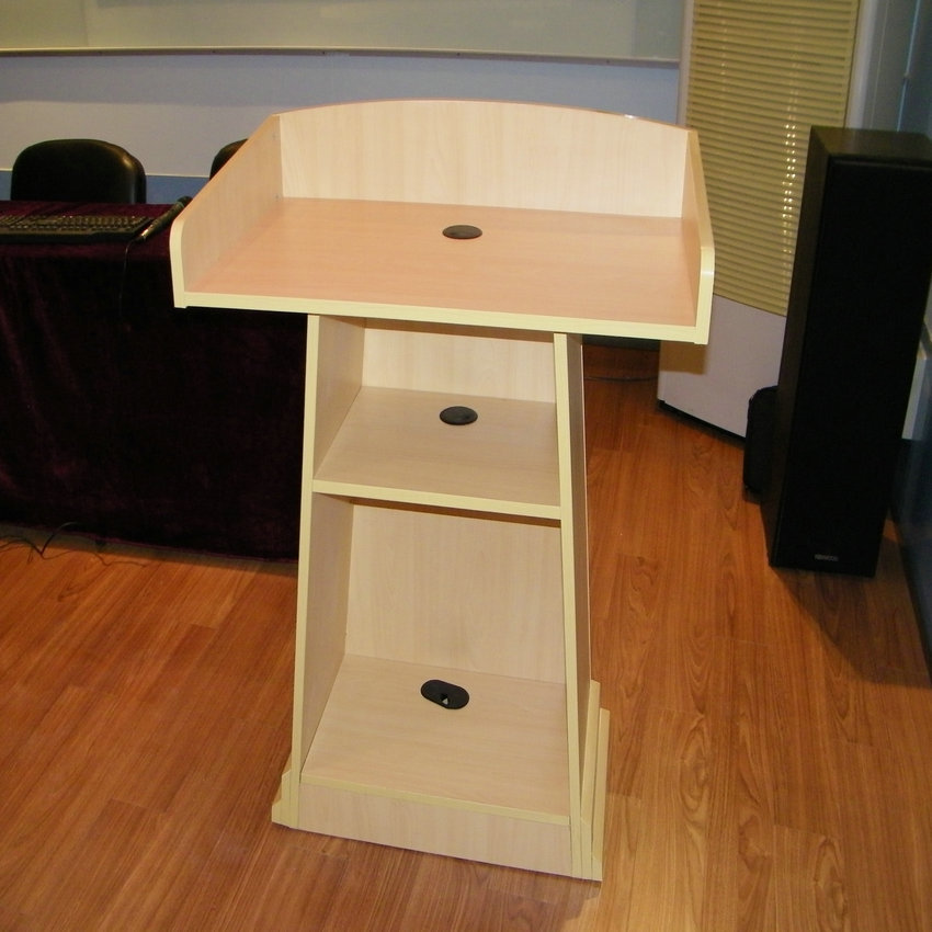 上海定制学校家具 老师讲台 定制教师讲台 现场图片