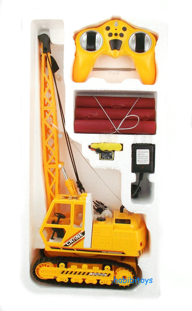 2050仿真遥控工程车儿童玩具模型车模 遥控吊车玩具批发9992/1529