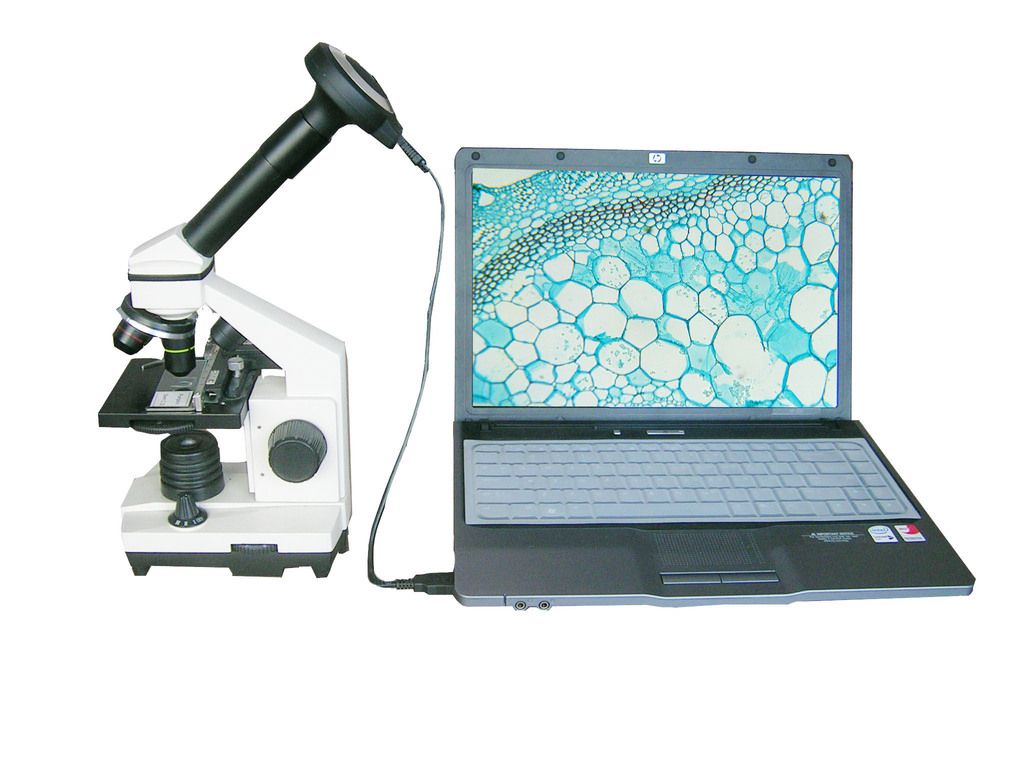 数码输出生物显微演示装置(又称显微镜相机)用于教学显微镜的数码升级
