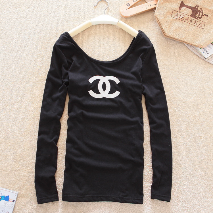 2012秋装新款 欧美外贸原单 香奈儿打底衫长袖女式t恤批发 1078