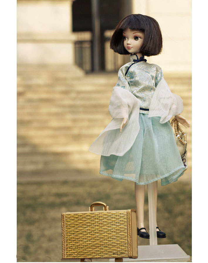 正版可儿娃娃 中国印象 民国女生6076 芭比娃娃 非关节体图片_4