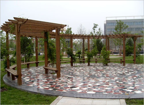 「木质,竹质工艺品」防腐木花架 防腐木廊架 庭院花架 各类花架 防腐