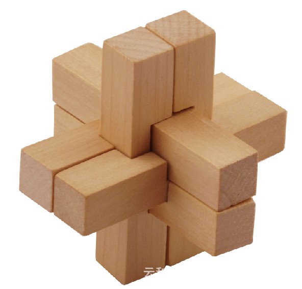 小额混批发木质孔明锁玩具 智力玩具 清水六通bt06图片,小额混批发