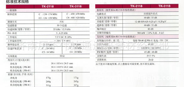 通讯器材价格