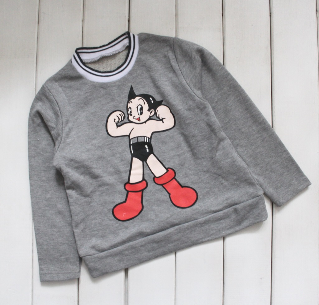 儿童服装 阿童木图案棉圈卫衣 儿童t恤