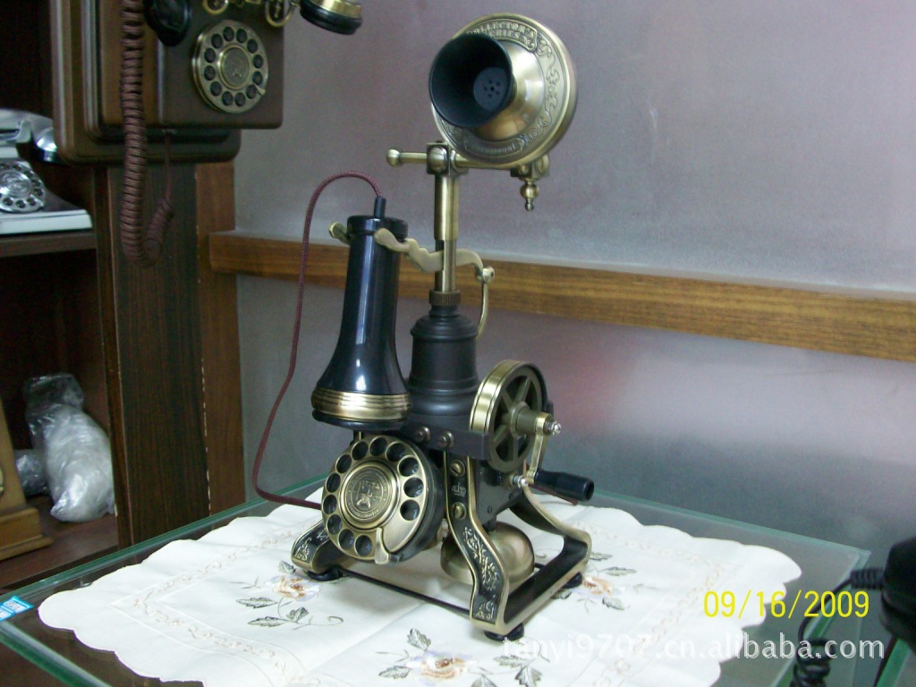 供应派拉蒙 仿古电话机 旋转拨号 金属铃 稀世之宝 ha1884tn