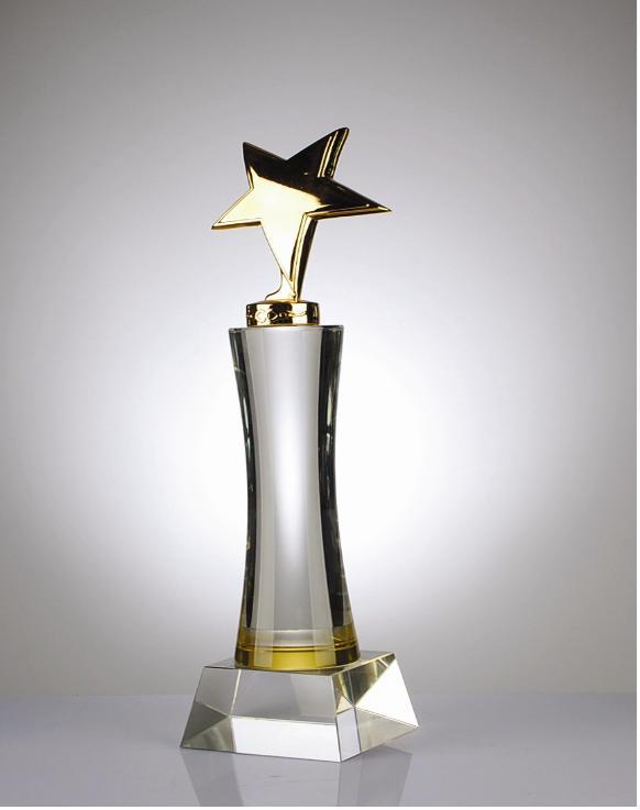 厂家特色奖杯,水晶特色奖杯,我爱记歌词冠军水晶杯