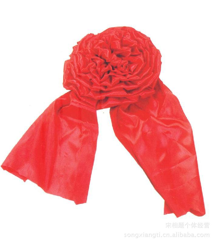 厂价直销 小号红绸布大红花 婚庆婚车专用 开业剪彩用大红花