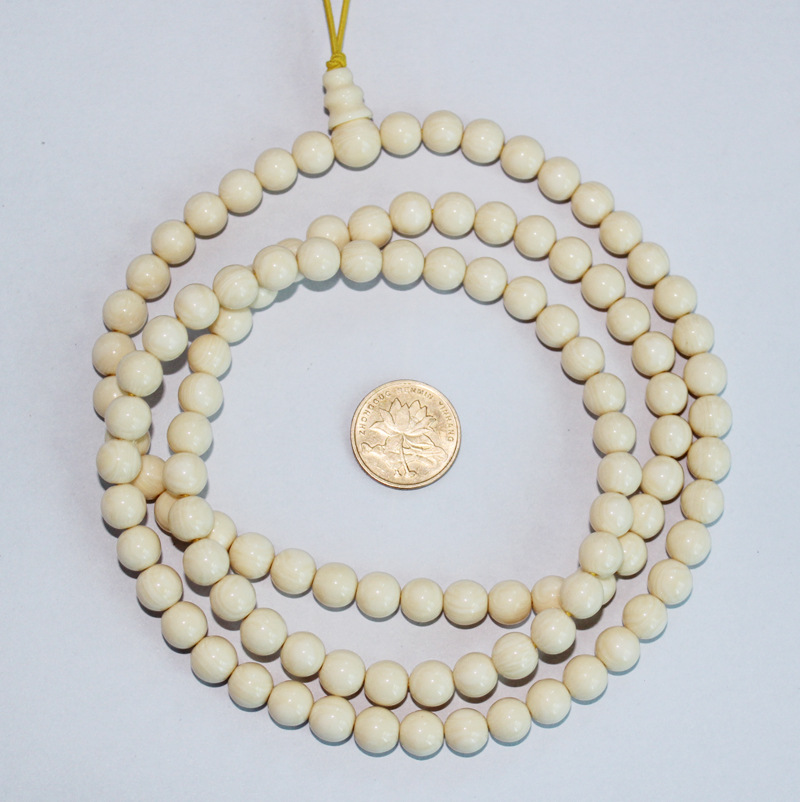 仿象牙佛珠4mm108颗,仿象牙念珠