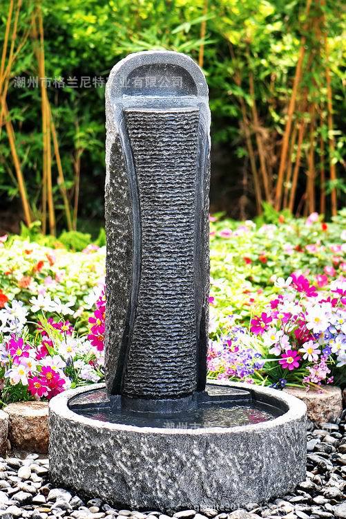 【安柔拉喷泉 小型喷泉 艺术石雕 酒店装饰 石头流水喷泉 室内喷泉】