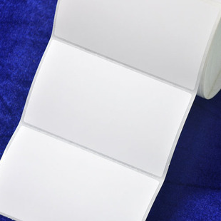 108*64 白色不干胶铜版纸 单排染色条码贴纸 印刷不干胶贴纸