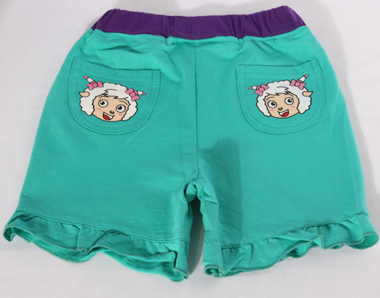 特价童装批发 夏季新款女童短裤 可爱美羊羊纯棉韩版短裤图片_11