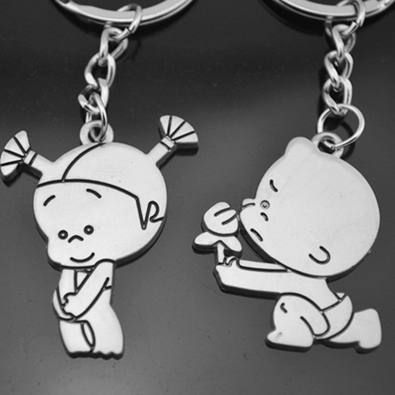 个性脚丫情侣钥匙扣钥匙链钥匙圈可爱情侣挂件情人节便宜礼品批发