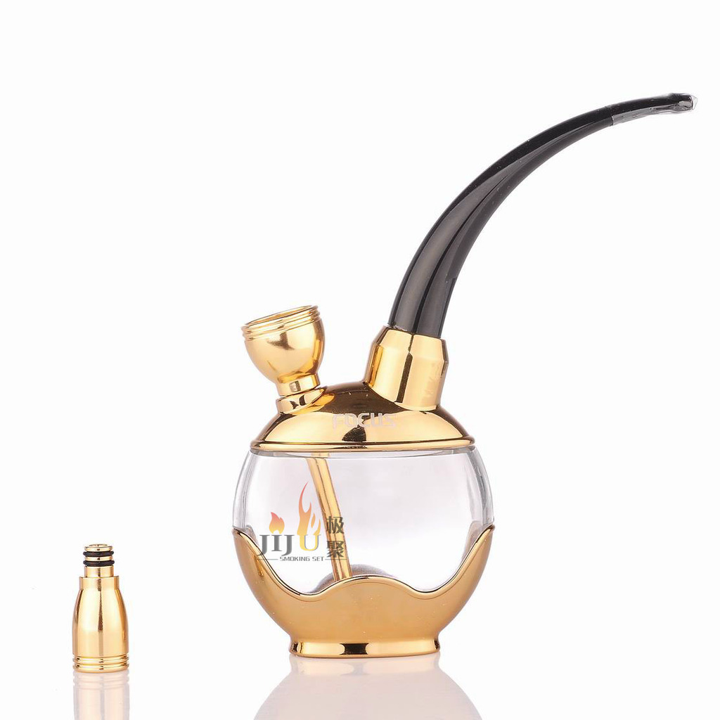 批发焦点水烟壶 便携水过滤烟斗 塑料烟斗