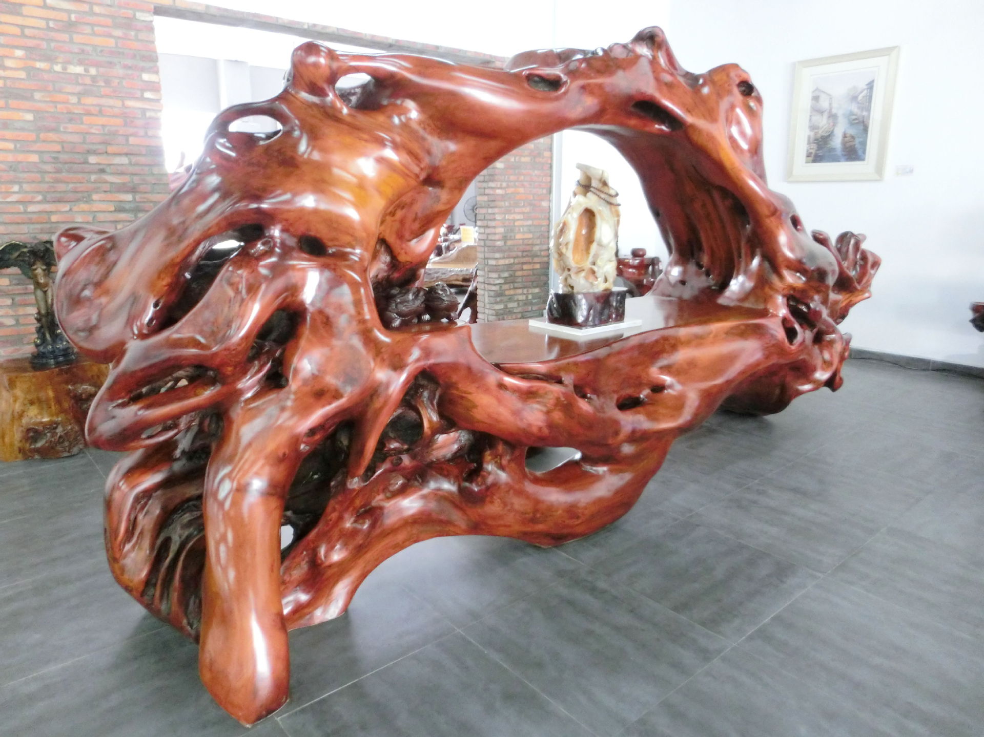 屏风,缅甸红杉木根雕屏风,厂家直销屏风,纯手工制作屏风