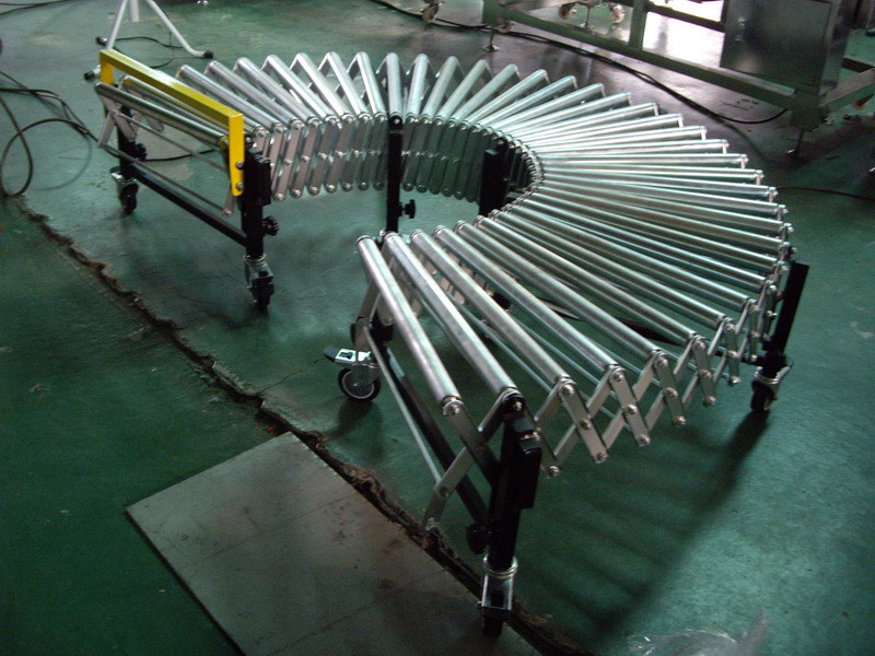 裙边皮带输送机 优惠传送带设备,无动力伸缩滚筒线 伸缩线机械
