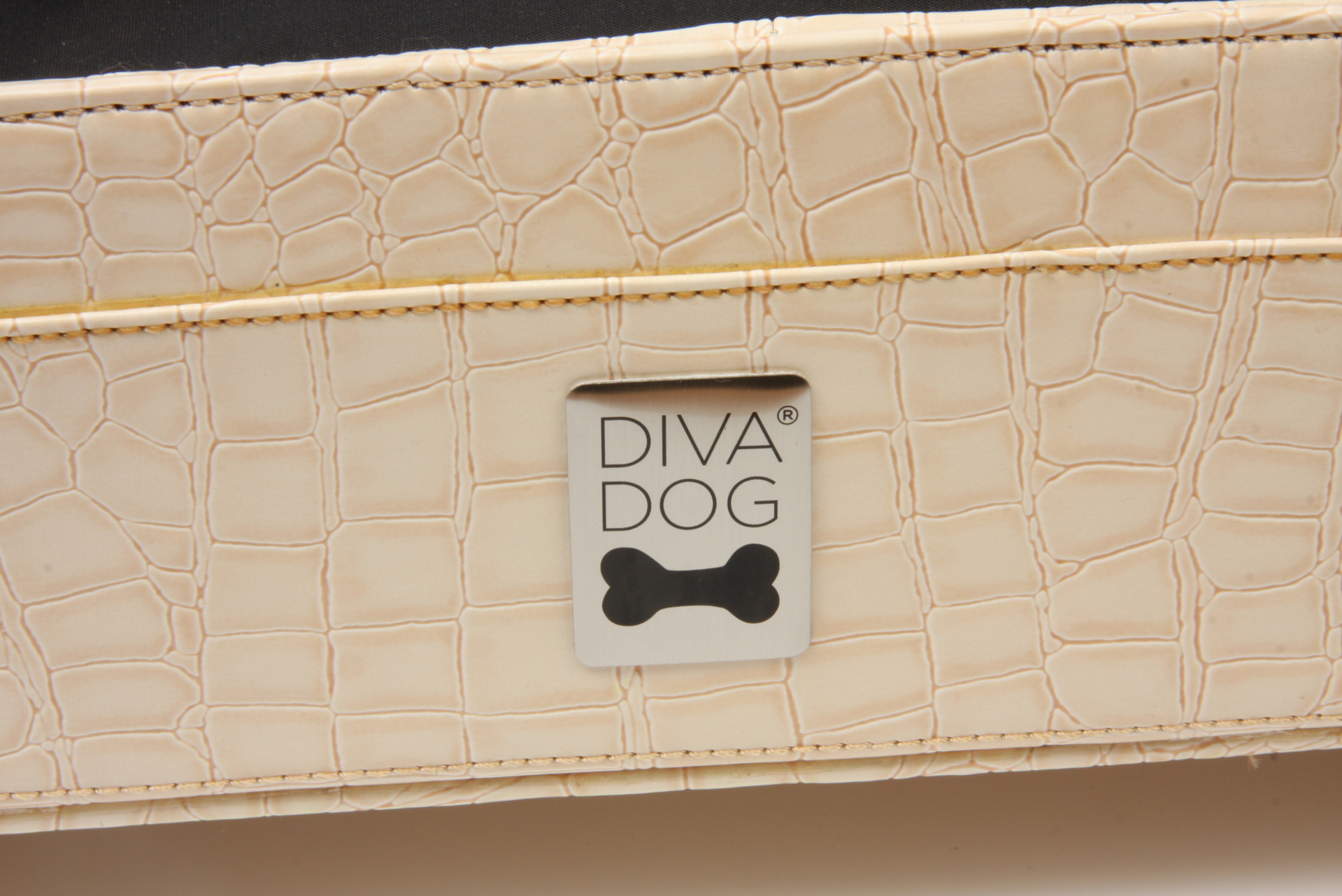 酷迪大仓divadog欧式睡床矩形ddbrhl白色鳄鱼花纹