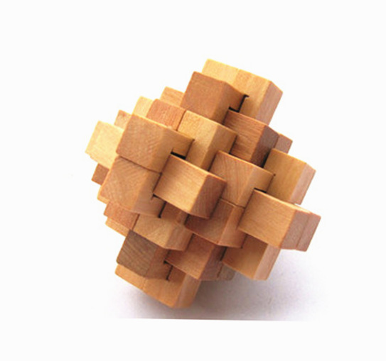 厂家直销/木制玩具 成人/儿童 智力拆装玩具 孔明锁鲁班锁 24通