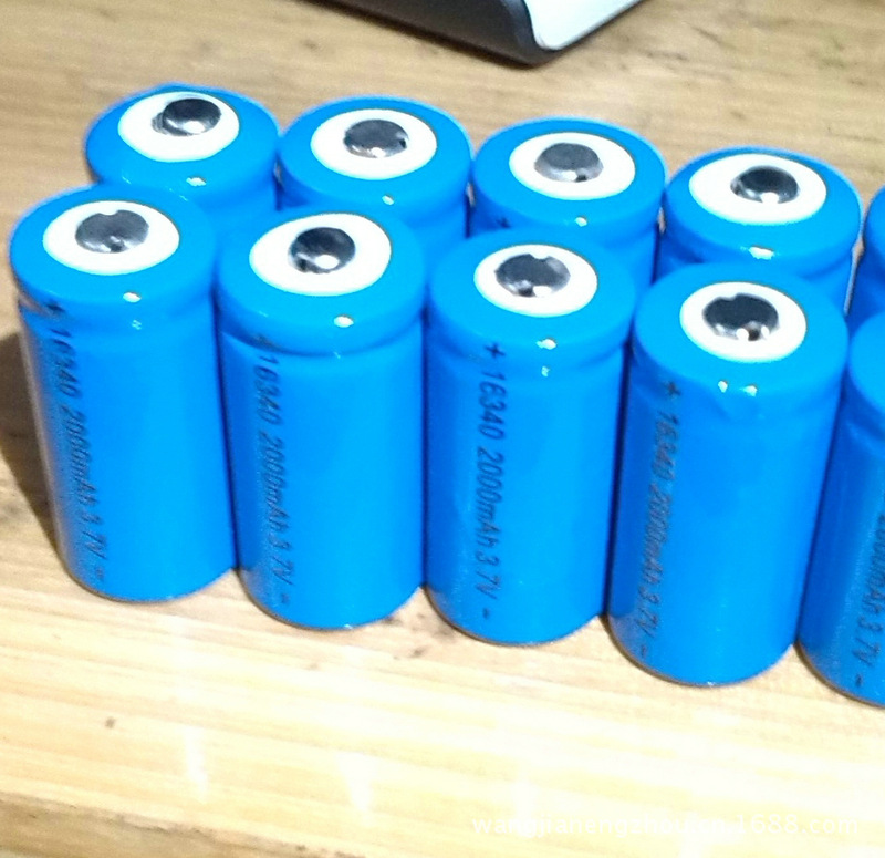 2000mah16340充电锂电池 激光笔851 850电池,303激光笔充电锂电