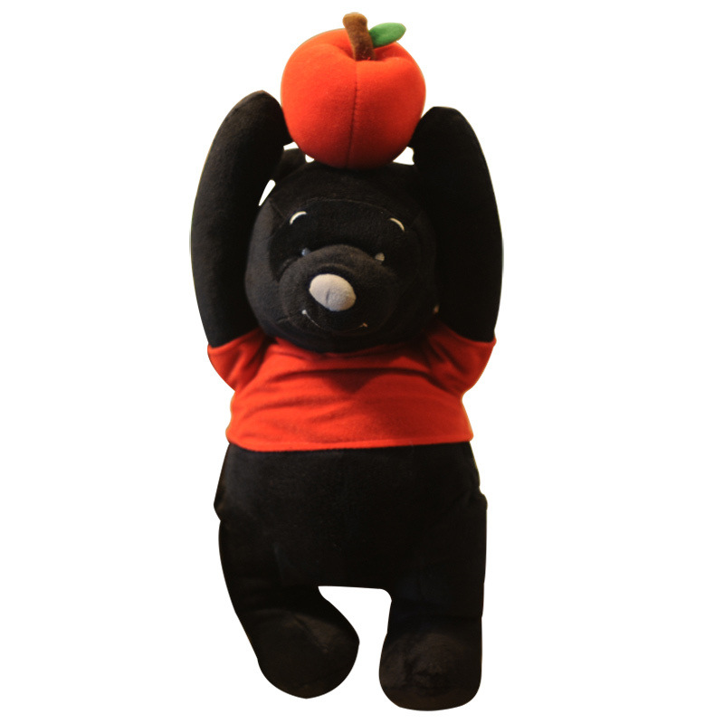 咪蜜儿娃娃害羞苹果熊 毛绒玩具创意个性儿童玩偶公仔 情人节礼物