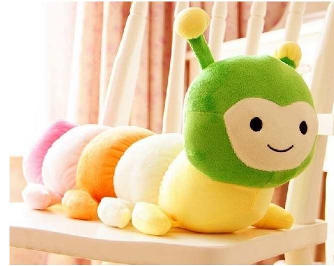 宋茜毛毛虫毛绒玩具 热卖大号美人虫娃娃批发价格 大量供应