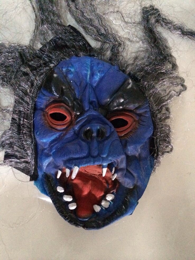万圣节整蛊面具 青面獠牙怒目单片面具 厂家直销 批发
