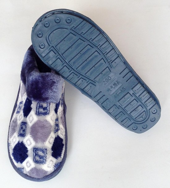 特价今日特价棉拖鞋 家居棉拖鞋批发 法兰绒接毛条毛底拖鞋