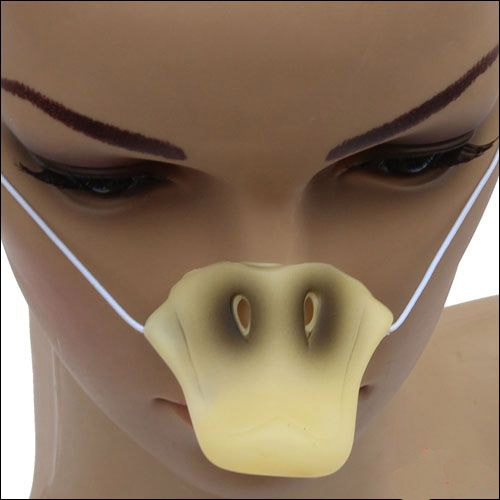 化装舞会用品 动物假鼻子 猪 鸭嘴 鸡狗 熊鼻子 一套 .