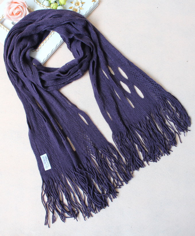 2013秋冬日韩时尚破洞围巾仿羊绒围巾质量超好