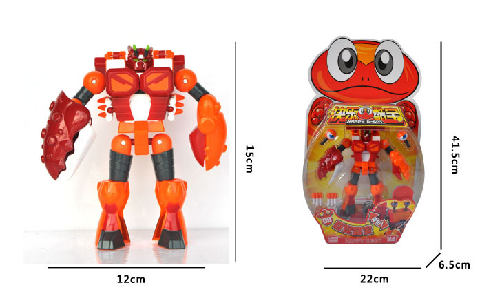 灵动创想 快乐酷宝动漫可爱益智变形玩具7508巨蟹酷宝力王蟹