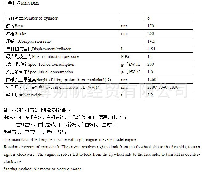 山东淄博淄博6170系列600马力船用柴油机抽砂泵柴油机价格 - 中国供应