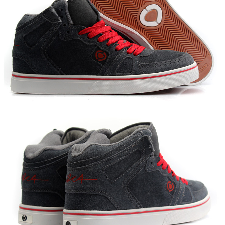 美国热卖品牌滑板世家circa真皮情侣保暖板鞋99 军绿