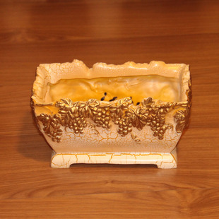 天然树脂欧式餐桌茶几装饰花器摆件 家居软装树脂工艺品批发0469