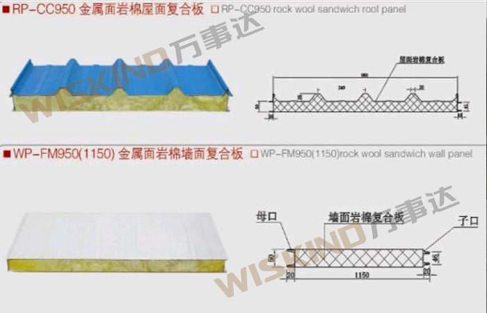 950岩棉复合板尺寸图图片